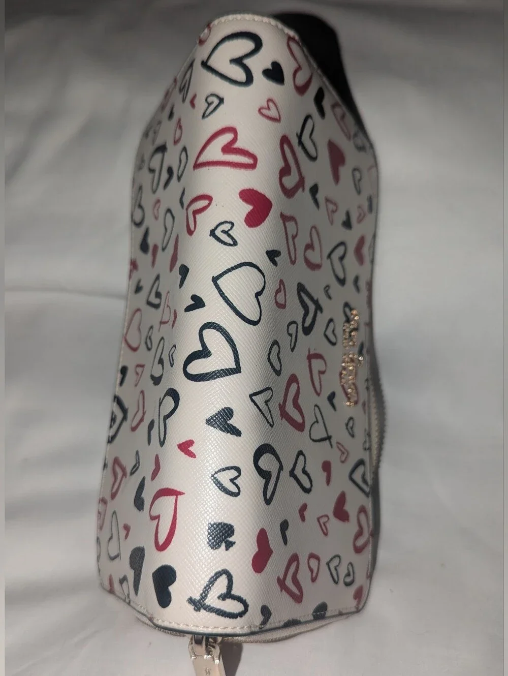 Kate Spade Staci Scribble Hearts Print Continental Zip Wallet